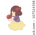 Snow White with an apple 107524398