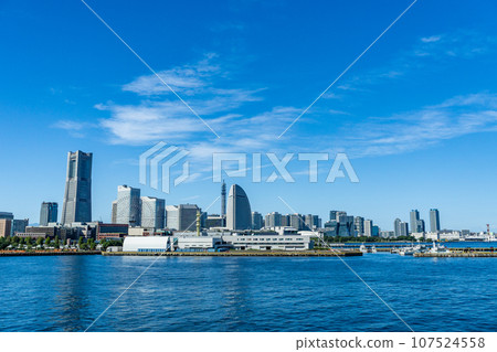 神奈川縣橫濱市港未來的風景 神奈川縣橫濱市港未來的風景 107524558