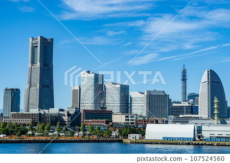 神奈川縣橫濱市港未來的風景 神奈川縣橫濱市港未來的風景 107524560