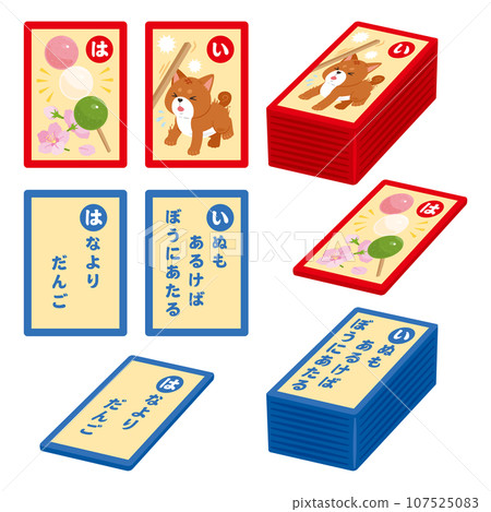 Iroha Karuta reading cards and picture cards 107525083