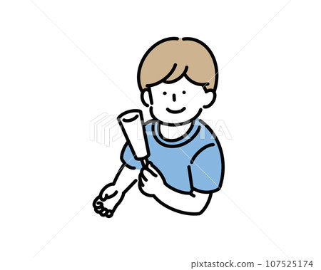 吃冰淇淋的男孩 吃冰淇淋的男孩 107525174