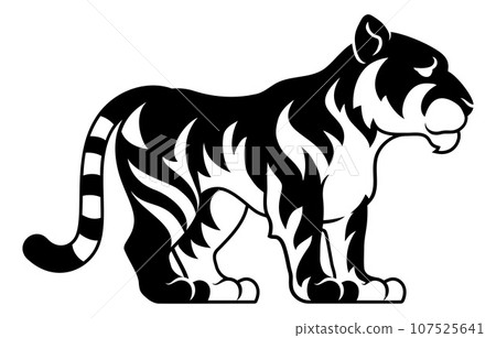 Tiger Chinese Zodiac Horoscope Animal Year Sign 107525641