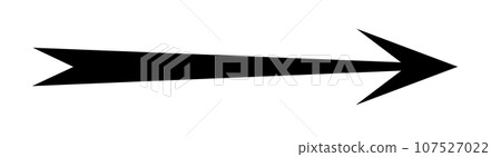 Black arrow pointing right. Arrow shape element. Vector Black arrow pointing right. Arrow shape element. Vector 107527022