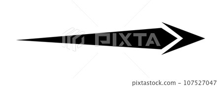 Black arrow pointing right. Arrow shape element. Vector Black arrow pointing right. Arrow shape element. Vector 107527047