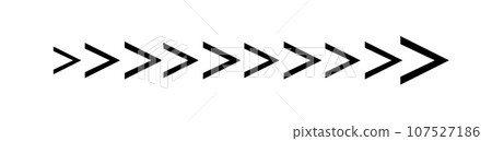 Black arrow pointing right. Arrow shape element. Vector Black arrow pointing right. Arrow shape element. Vector 107527186