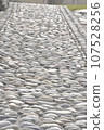 cobblestones as pavement for the street 107528256
