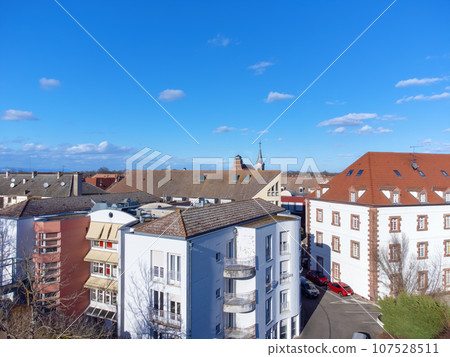 some houses of Neuf-Brisach Alsace France 107528511