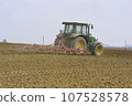 agricultural tillage in the spring 107528578