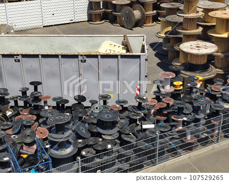 cable reel heap cable reel heap 107529265