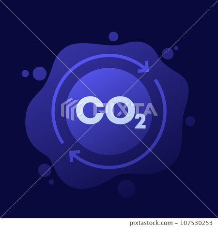 carbon offset, capturing co2 gas icon, vector carbon offset, capturing co2 gas icon, vector 107530253