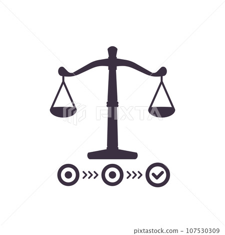 legal case progress vector icon legal case progress vector icon 107530309