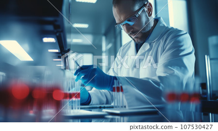 Medical Doctor Do Blood Test 107530427