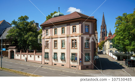 construction lodge of the cathedral builders Freiburg Germany construction lodge of the cathedral builders Freiburg Germany 107530485