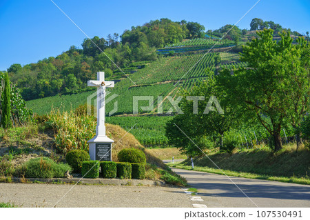 jesus cross at a street south germany 107530491