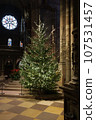 a christmas tree in a church of Germany 107531457