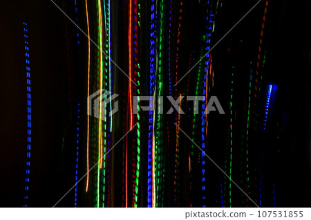 Abstract background with pattern from colorful traces of lights 107531855