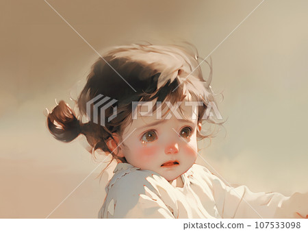 可愛的女孩哭了 可愛的女孩哭了 107533098