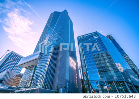 日本東京城市景觀今天開業的虎之門之丘車站塔（虎之門之丘車站）景觀等 = 10 月 6 日 107533648