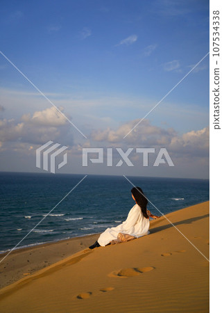 從沙丘上看海的女人 107534338