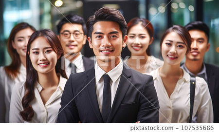 Smile business team 107535686