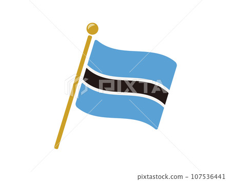 Botswana flag icon vector illustration Botswana flag icon vector illustration 107536441