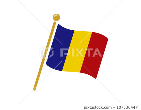 Chad flag icon vector illustration 107536447