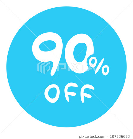 90% OFF sale icon 90% OFF sale icon 107536653