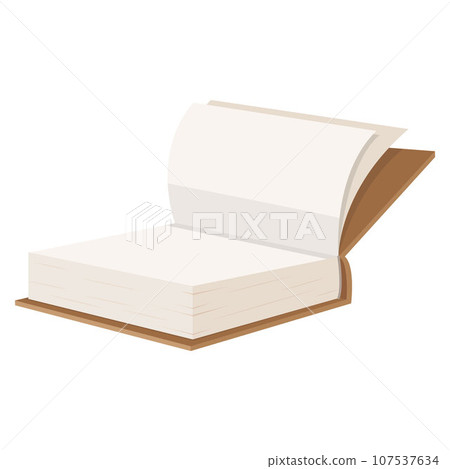 an open book. vector illustration on a white background an open book. vector illustration on a white background 107537634