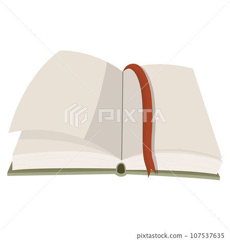 an open book. vector illustration on a white background an open book. vector illustration on a white background 107537635