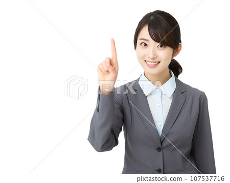 business woman pointing up business woman pointing up 107537716