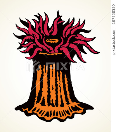 Sea creature. Vector drawing icon 107538530