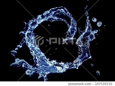 Abstract background with swirling blue water 107539110
