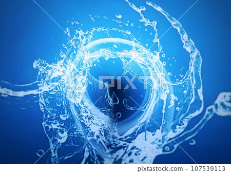 Abstract background with swirling blue water Abstract background with swirling blue water 107539113