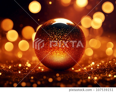 Christmas illustration with sparkles and bokeh effect Christmas illustration with sparkles and bokeh effect 107539151