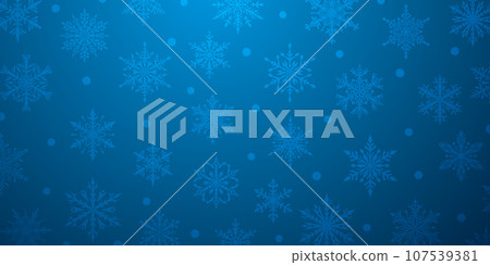 Christmas background of snowflakes Christmas background of snowflakes 107539381