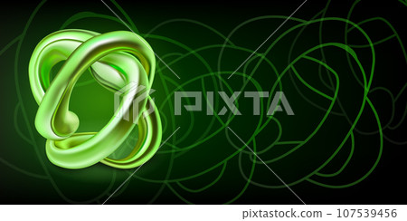 Abstract background with a figure of colored twisted knot Abstract background with a figure of colored twisted knot 107539456