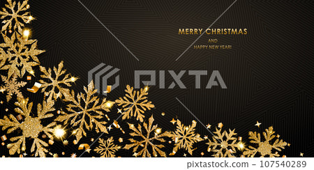 Background of shiny snowflakes Background of shiny snowflakes 107540289