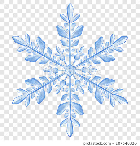 Big translucent Christmas snowflake Big translucent Christmas snowflake 107540320