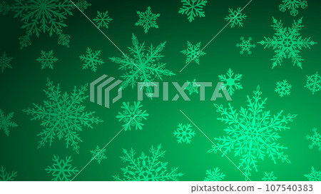 Christmas background of snowflakes 107540383