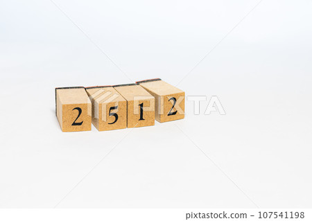 Wooden block number 2512 Wooden block number 2512 107541198