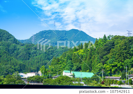 沿著吉田川,往日尾方向,仲夏風光,小鹿野町 沿著吉田川,往日尾方向,仲夏風光,小鹿野町 107542911