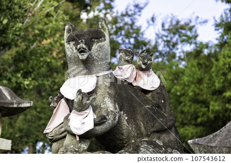 小泉稻荷神社2的Komainu 小泉稻荷神社2的Komainu 107543612