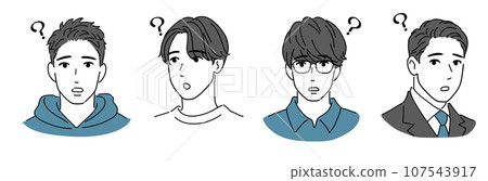Young male question set Young male question set 107543917