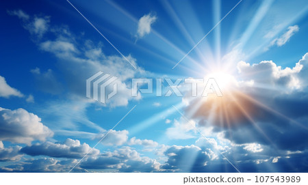 Sky and the sun Sky and the sun 107543989