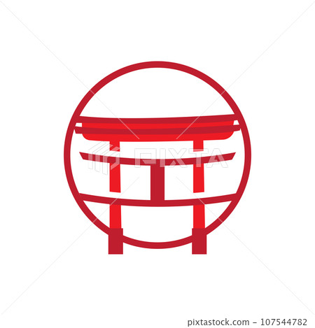 Torii Gate Logo, Japanese History Gate Icon Vector, Chinese Illustration, Wooden Design Company Brand Template Torii Gate Logo, Japanese History Gate Icon Vector, Chinese Illustration, Wooden Design Company Brand Template 107544782