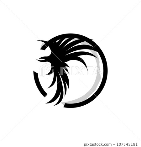 Wing Logo Design, Vector Eagle Falcon Wings, Beauty Flying Bird, Illustration Symbol 107545181