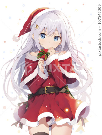 Anime style illustration of a lovely woman in Santa cosplay (AI generated image) Anime style illustration of a lovely woman in Santa cosplay (AI generated image) 107545309