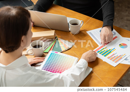 Office designer faceless 107545484