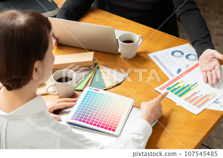 Office designer faceless 107545485