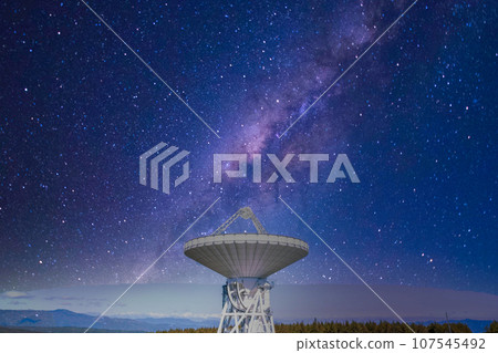 《長野縣》拋物面天線合成的星空景觀 星空合成 107545492